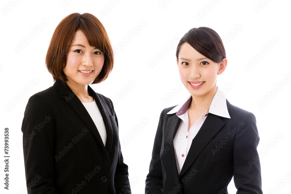 asian businessgroup on white background asian businessgroup on white background