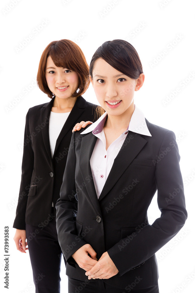 asian businessgroup on white background asian businessgroup on white background