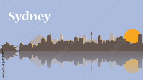 Sydney skyline at sunrise