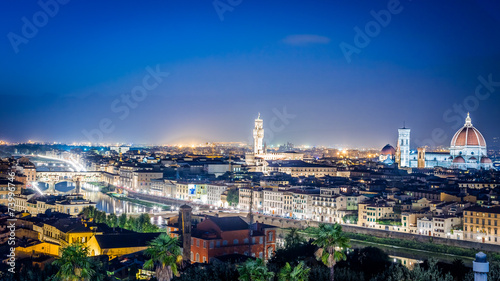 Night over the Florence  Italy