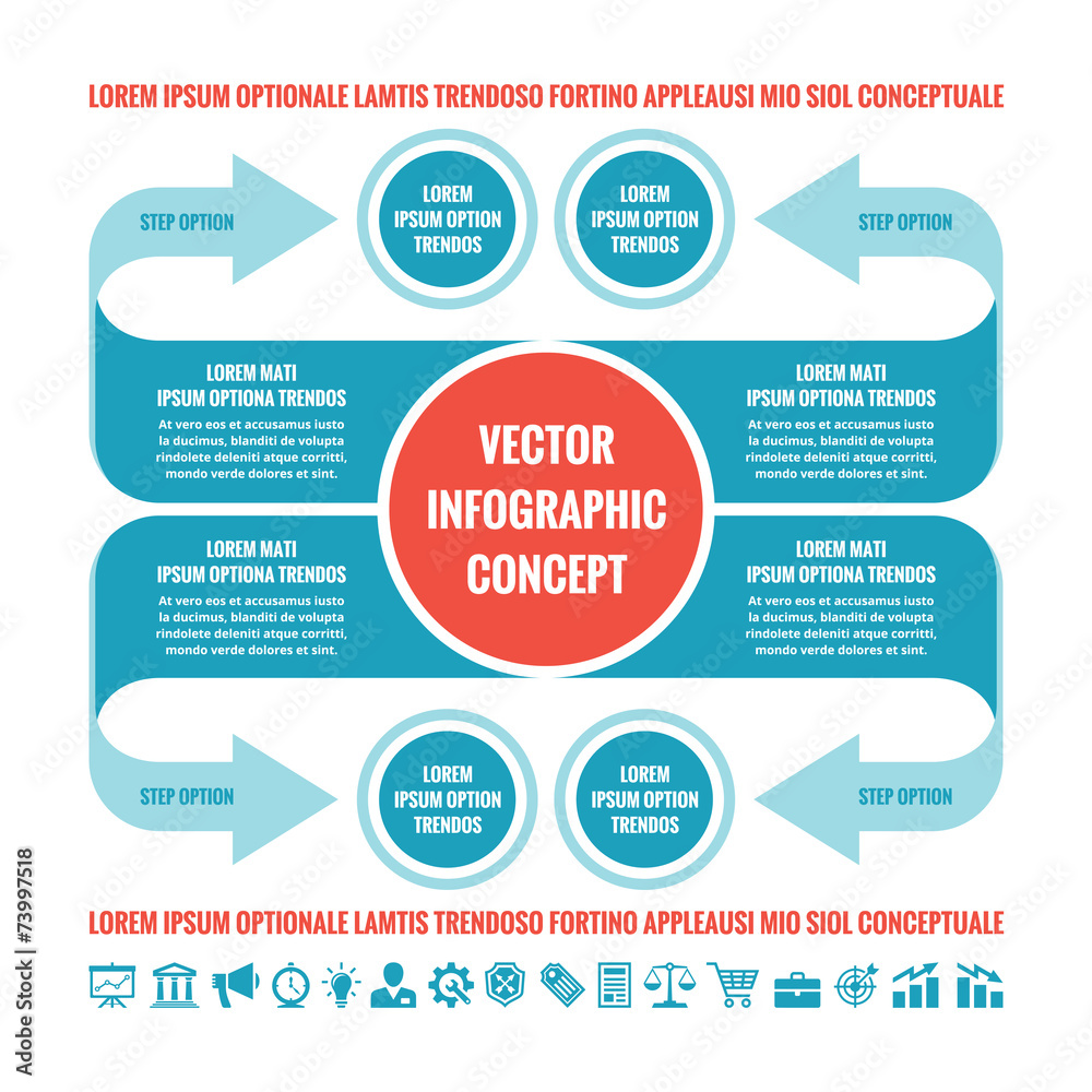 Business infographic concept - vector template illustration Business infographic concept - vector template illustration