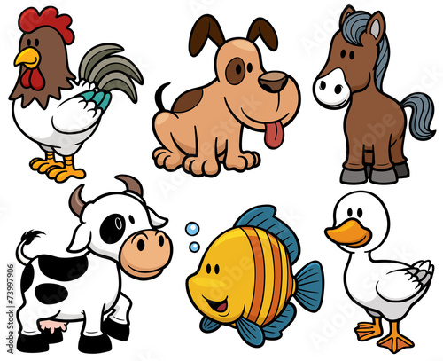 Vector illustration of Animals cartoon