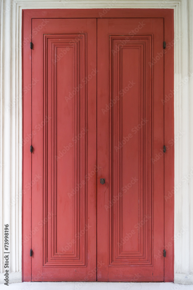 Red Antique Door Red Antique Door