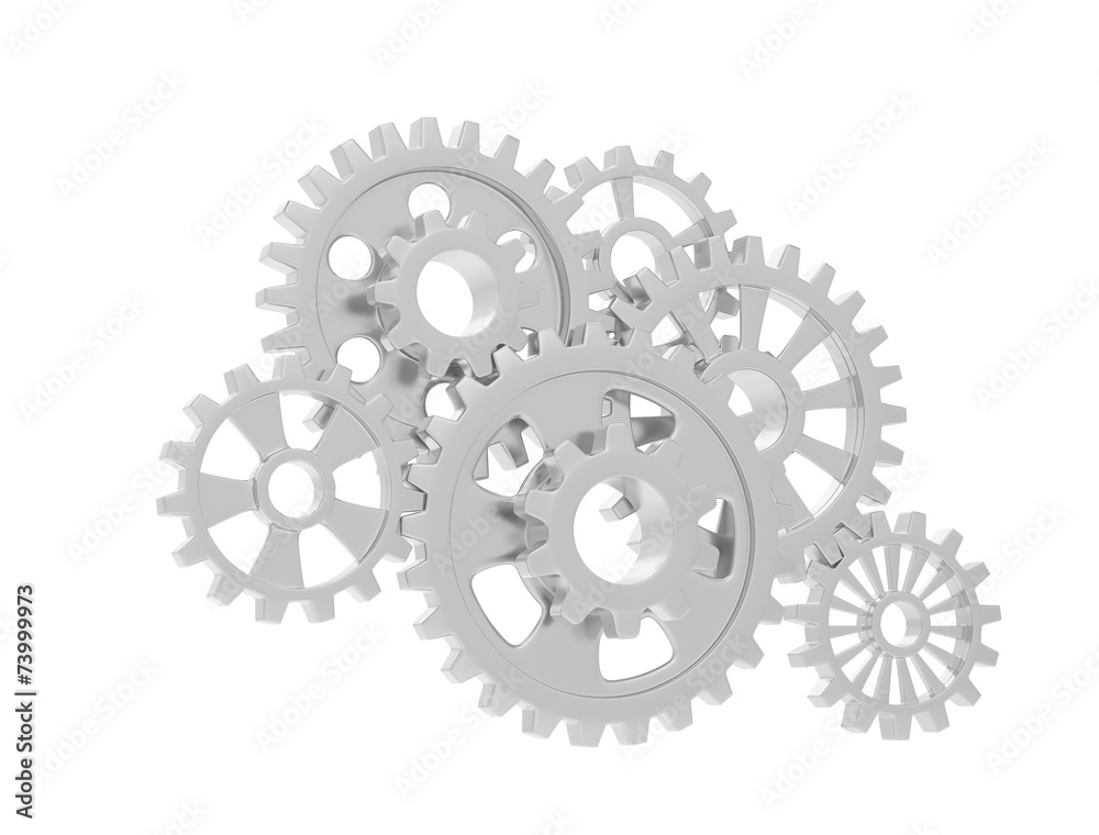 gears on white