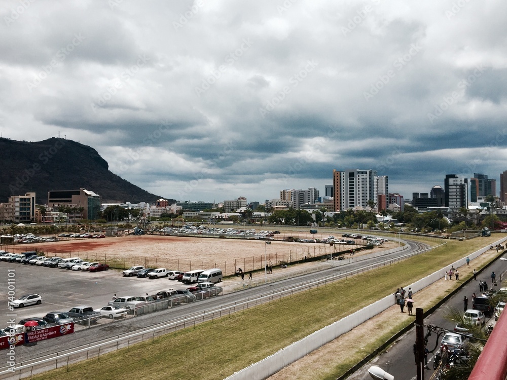 horse race track in port louis