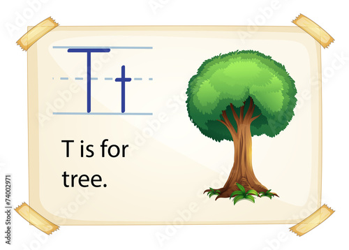 A letter T for tree