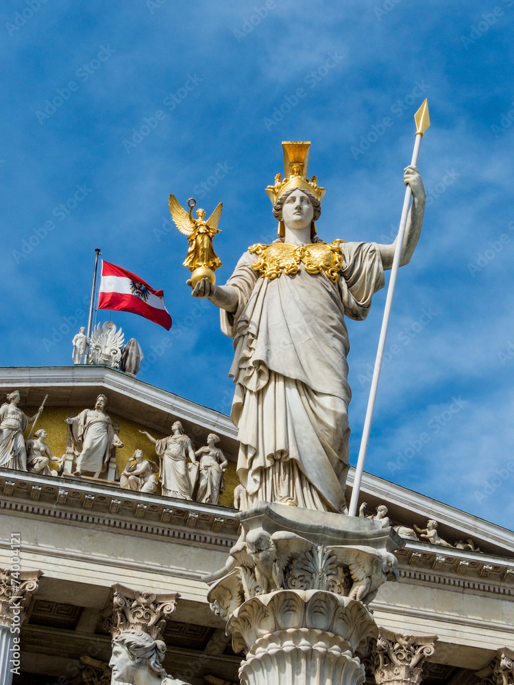 Obraz premium Österreich, Wien, Parlament