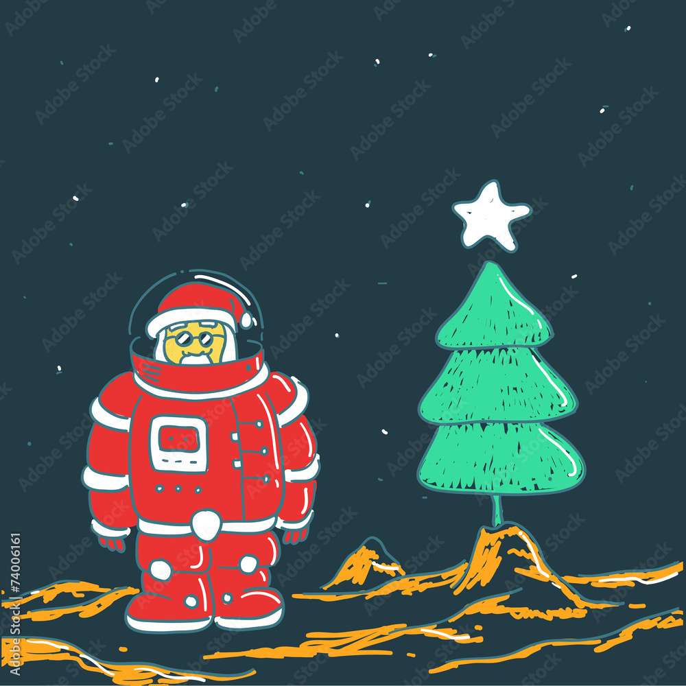 Santa in space