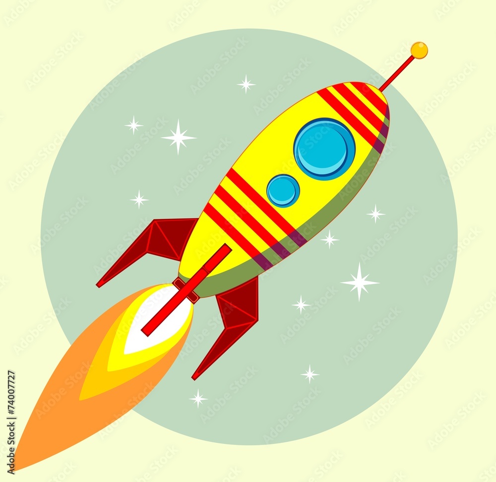 Flight of the Space Rocket, Vector Flight of the Space Rocket, Vector