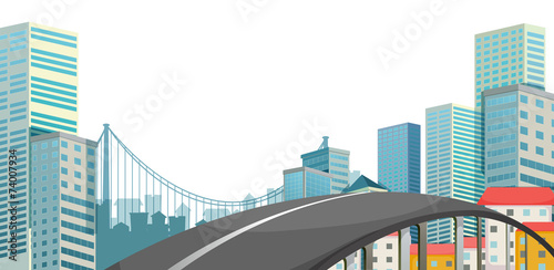 A road at the city