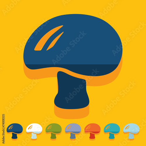 Flat design: mushroom