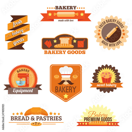 Bakery label set