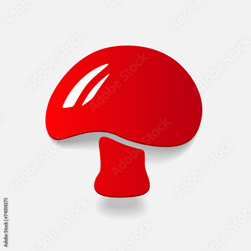 realistic design element: mushroom