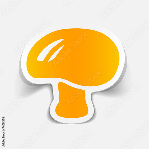 realistic design element: mushroom