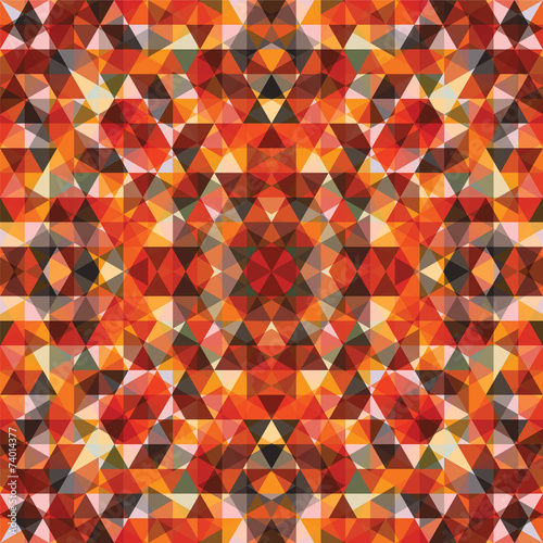 Triangular Mosaic Colorful Background