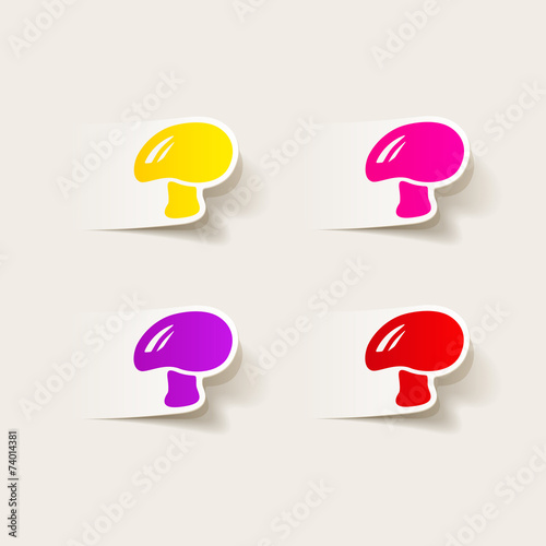 realistic design element: mushroom