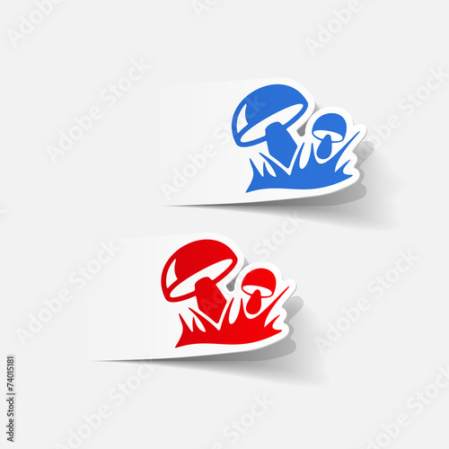 realistic design element: mushrooms