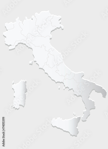 mappa italia rilievo
