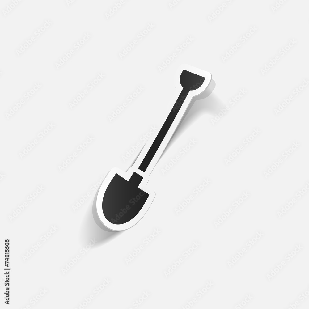 realistic design element: shovel