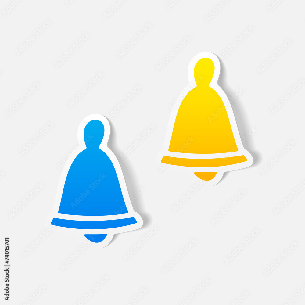 realistic design element: christmas bell realistic design element: christmas bell