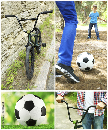 Outdoors sport collage