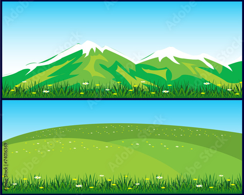 Two landscapes