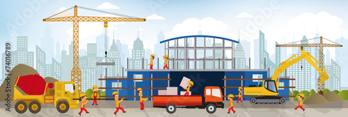 Making the new building (shopping center)