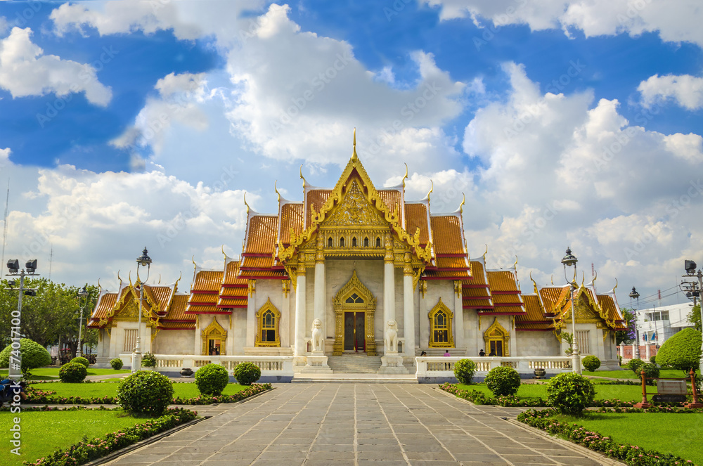 The Ordination Hall of Wat Benchamabopitr, Bangkok, Thailand