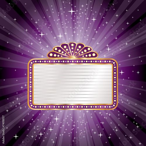 purple burst billboard
