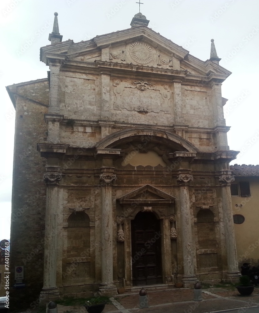 Apulien, Alte barocke Kirche in Montepulciano Apulien, Alte barocke Kirche in Montepulciano
