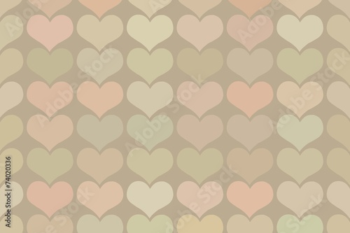 Seamless vintage heart pattern background