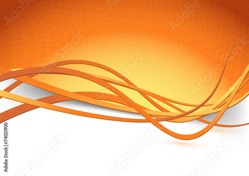 Orange swoosh speed wave background dot