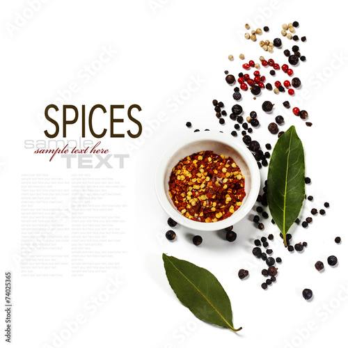 Fototapeta Naklejka Na Ścianę i Meble -  Herbs and spices selection