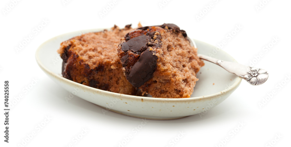 chocolate cake bar on a plate chocolate cake bar on a plate