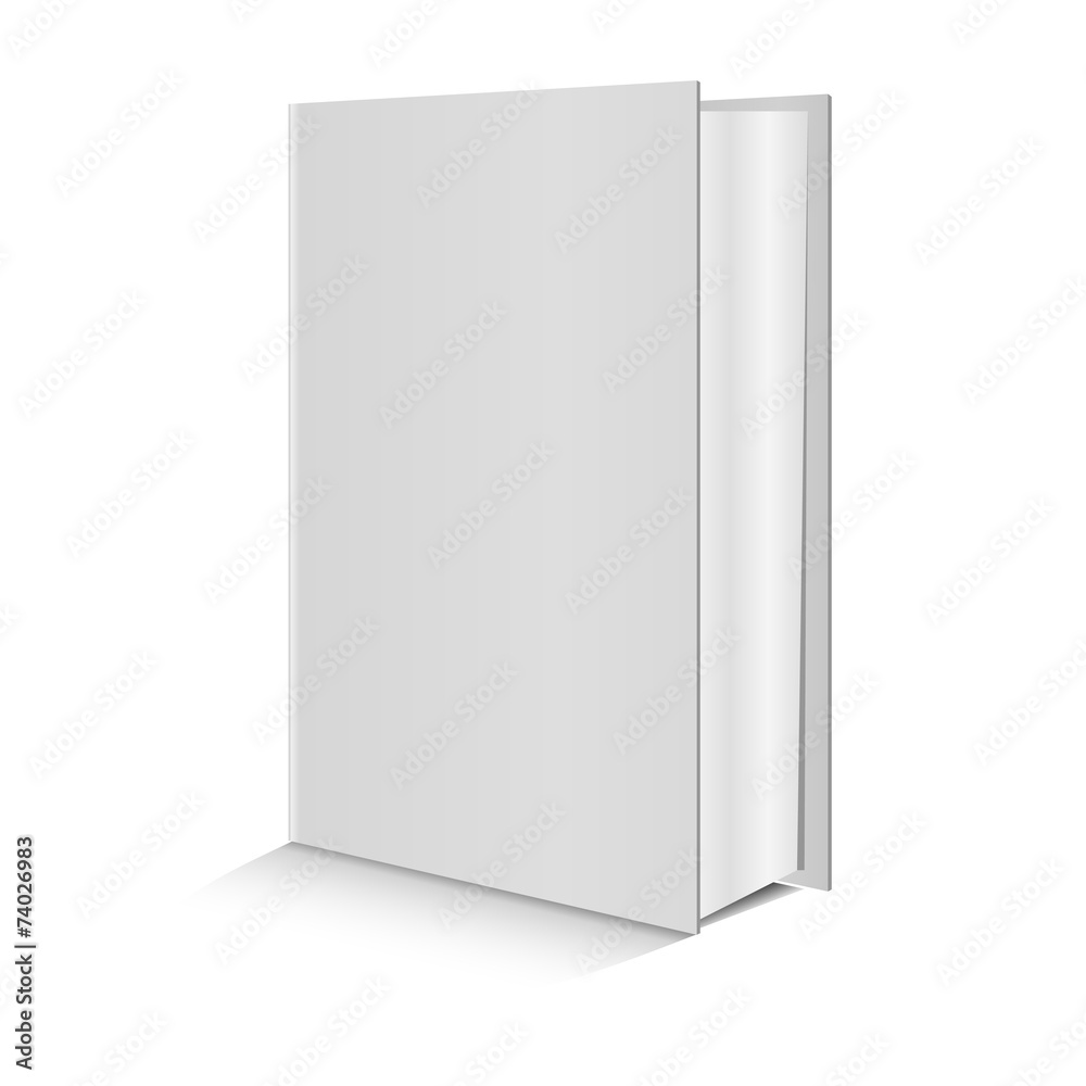 Blank book on white background. Vector. Blank book on white background. Vector.