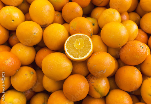 oranges on the market