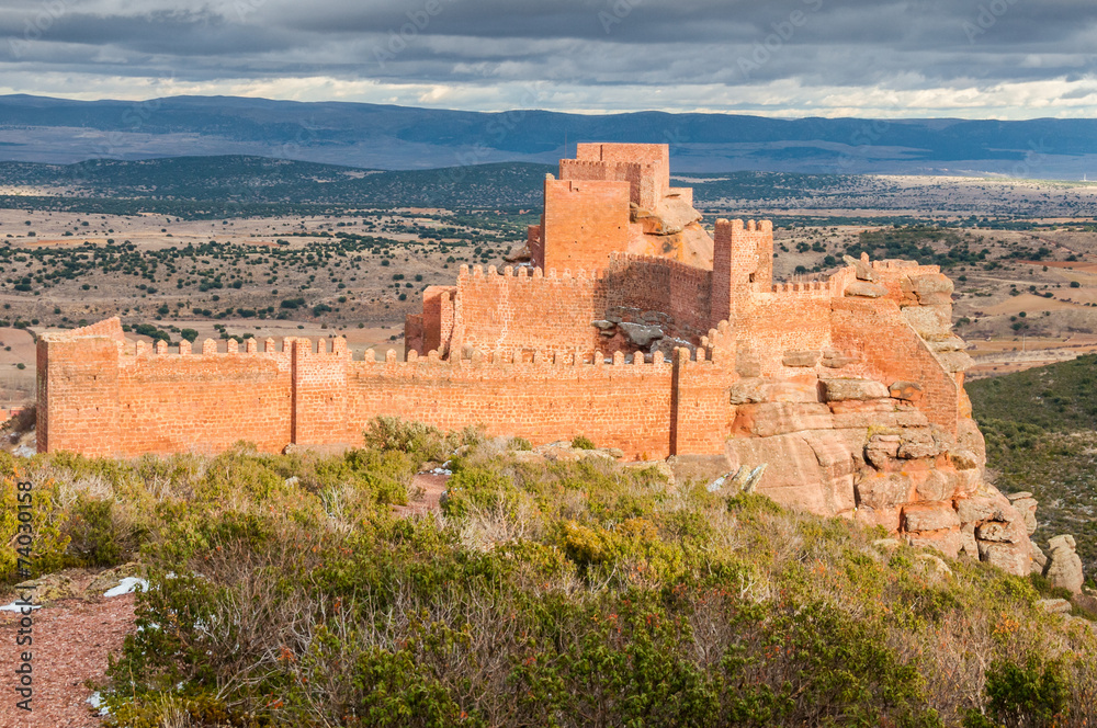 Castle of Peracense in Teruel province, Aragon (Spain)