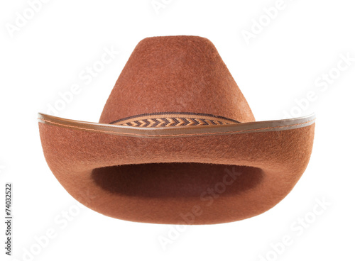 cowboy hat  on white background photo