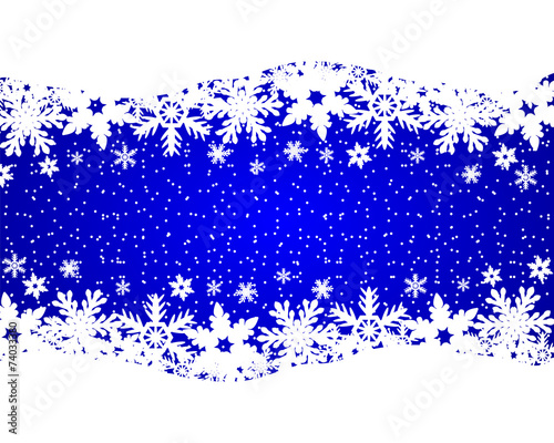 Christmas blue background