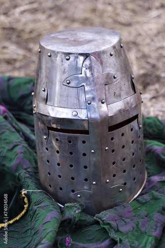 A medieval helmet