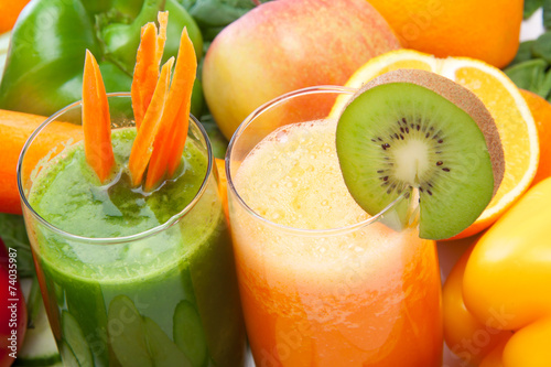 Fotografi Obst und Gemüsesmoothie