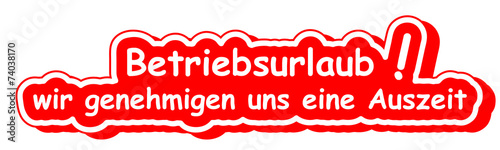 Betriebsurlaub Text 0112