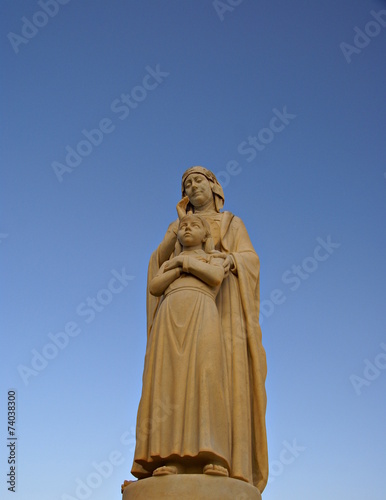 Outdoor statue in Gozo Island ,Malta