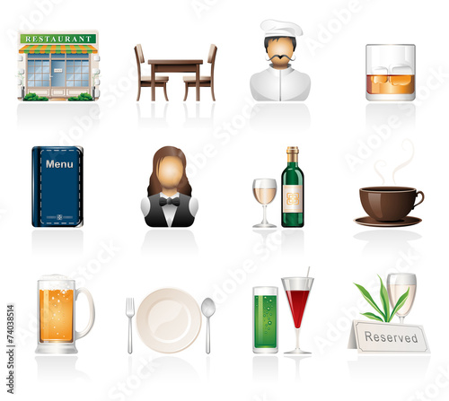Redtaurant icons