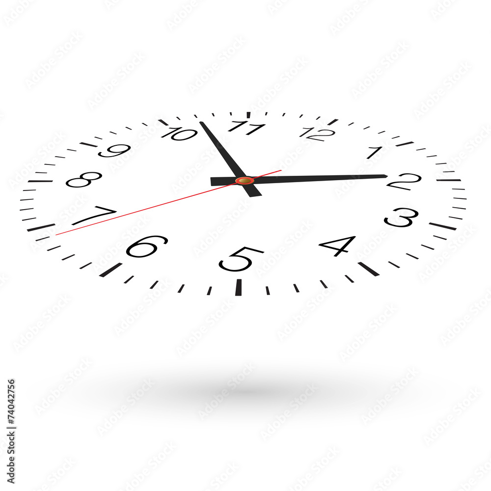 Vector clock. View from above and one side. Vector clock. View from above and one side.
