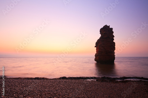 Sea stack in Ladram Bay, Devon, UK. © milangonda