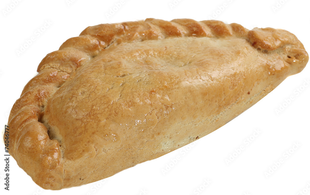 cornish pasty isolated on white background cornish pasty isolated on white background