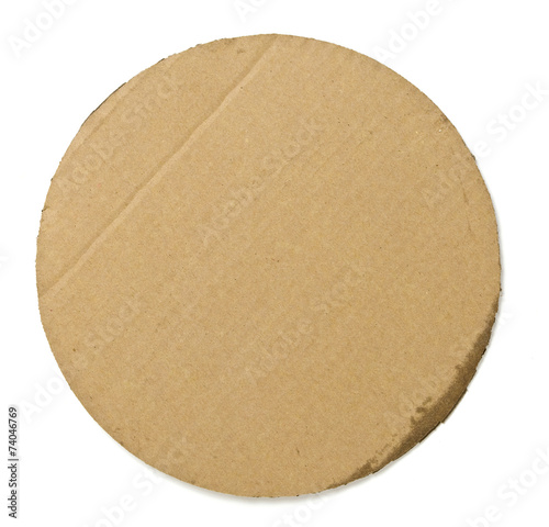 Round Pizza Cardboard Background