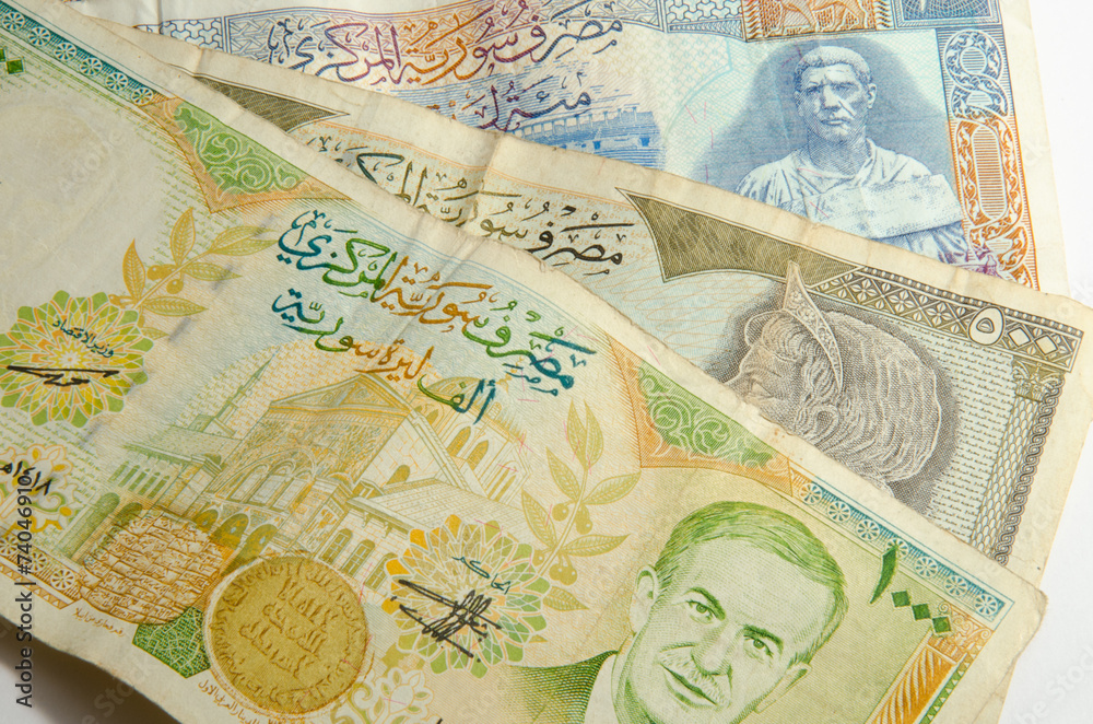 Syrian pound background