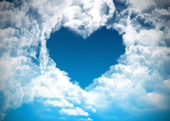 Heart on the sky
